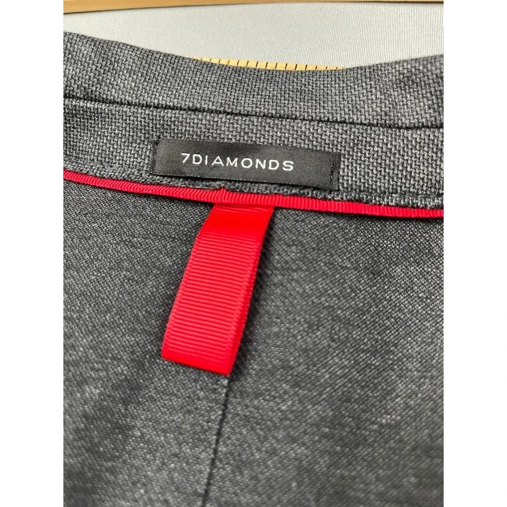 7DIAMONDS Mens Blazer M Crockett Gray Raw‎ Edge Unstructured Sport Coat Jacket